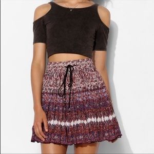 NWT Band of Gypsies boho swing hippie mini skirt